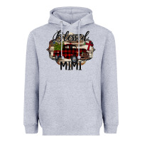 Heather Grey Blessed Mimi Christmas Truck Heavyweight Hoodie - Bettercallsaul