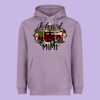Blessed Mimi Christmas Truck Heavyweight Hoodie Designed By Bettercallsaul