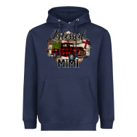 Navy Blessed Mimi Christmas Truck Heavyweight Hoodie - Bettercallsaul