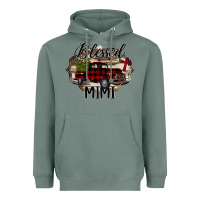 Sage Blessed Mimi Christmas Truck Heavyweight Hoodie - Bettercallsaul