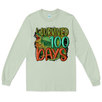 Matcha i survived 100 days Long Sleeve Tee - MaliasSmallBusiness