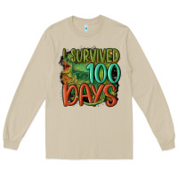 Mushroom i survived 100 days Long Sleeve Tee - MaliasSmallBusiness