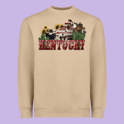 Kentucky Heavyweight Sweatshirt Designed By Nancycooperartshop