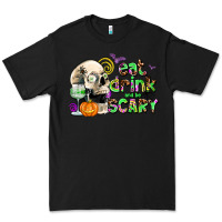 Black eat drınk and be scary Premium Tee - AdoDesignShop