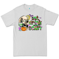 Dove Grey eat drınk and be scary Premium Tee - AdoDesignShop