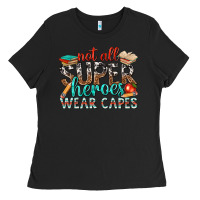 Black not all superheroes wear capes with books Ladies Tee - texasbilliewilder