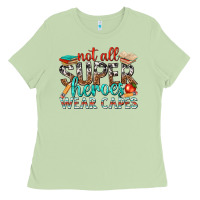 Matcha not all superheroes wear capes with books Ladies Tee - texasbilliewilder