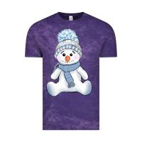 Cloud Purple winter snowman Vintage Tee - AdoDesignShop
