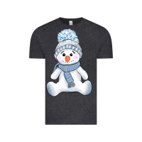 Vintage Black winter snowman Vintage Tee - AdoDesignShop