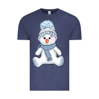 Vintage Denim winter snowman Vintage Tee - AdoDesignShop