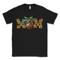 Black Western Mom Red Angus Cow Classic Tee - LillyAllenDesigns