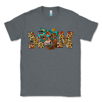 Charcoal Heather Western Mom Red Angus Cow Classic Tee - LillyAllenDesigns