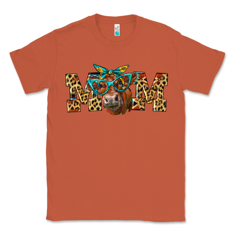 Western Mom Red Angus Cow Classic Tee by LillyAllenDesigns | Teevron