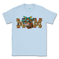 Dusty Blue Western Mom Red Angus Cow Classic Tee - LillyAllenDesigns