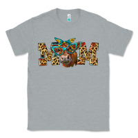 Heather Grey Western Mom Red Angus Cow Classic Tee - LillyAllenDesigns