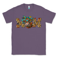 Lavender Western Mom Red Angus Cow Classic Tee - LillyAllenDesigns