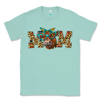 Seafoam Western Mom Red Angus Cow Classic Tee - LillyAllenDesigns