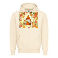 Sandshell fall gnome Zipper Hoodie - MaliasSmallBusiness