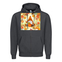 Smoke fall gnome Zipper Hoodie - MaliasSmallBusiness