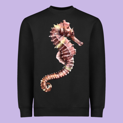 Pink Seahorse Heavyweight Sweatshirt Designed By Lillyallendesigns
