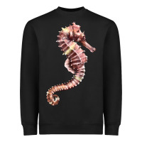 Black pink seahorse Heavyweight Sweatshirt - LillyAllenDesigns