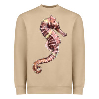Mushroom pink seahorse Heavyweight Sweatshirt - LillyAllenDesigns