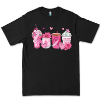 Black breast cancer coffee cups Premium Tee - Zillion Design Studio