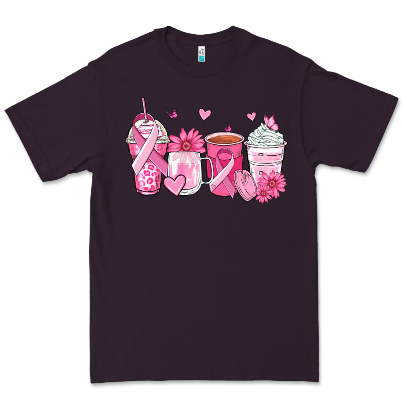 Breast Cancer Coffee Cups Premium Tee by Zillion Design Studio | Teevron