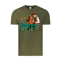 Vintage Olive where is my juliet Vintage Tee - AdoDesignShop