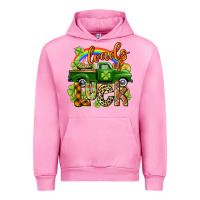 Fuchsia Pink Loads of luck Urban Hoodie - CowGirlArtShop