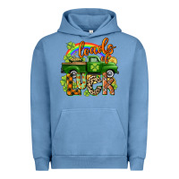 Pigment Pebble Blue Loads of luck Urban Hoodie - CowGirlArtShop