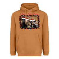 Meerkat Merry Christmas Cows Heavyweight Hoodie - Bettercallsaul
