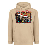 Mushroom Merry Christmas Cows Heavyweight Hoodie - Bettercallsaul