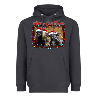 Smoke Merry Christmas Cows Heavyweight Hoodie - Bettercallsaul