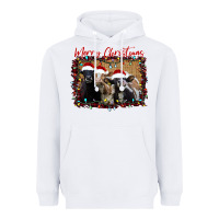 White Merry Christmas Cows Heavyweight Hoodie - Bettercallsaul