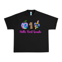 Black hello first grade tie dye 3200x2400 Urban Heavy Tee - AdoDesignShop