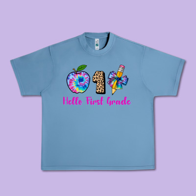Hello First Grade Tie Dye 3200x2400 Urban Heavy Tee Designed By Adodesignshop
