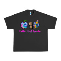 Pigment Black hello first grade tie dye 3200x2400 Urban Heavy Tee - AdoDesignShop