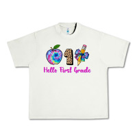 Pistachio hello first grade tie dye 3200x2400 Urban Heavy Tee - AdoDesignShop