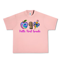 Salmon hello first grade tie dye 3200x2400 Urban Heavy Tee - AdoDesignShop