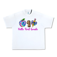 White hello first grade tie dye 3200x2400 Urban Heavy Tee - AdoDesignShop