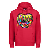 Cardinal love needs no words Premium Hoodie - NancyCooperArtShop