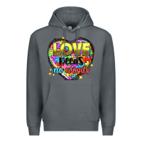 Rock love needs no words Premium Hoodie - NancyCooperArtShop