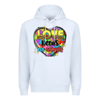 White love needs no words Premium Hoodie - NancyCooperArtShop