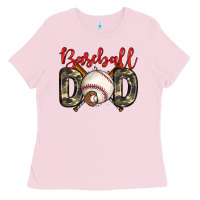 Bubblegum Pink baseball dad Ladies Tee - Zillion Design Studio