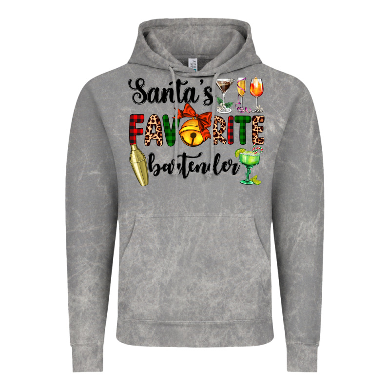 Santa's Favorite Bartender Vintage Hoodie by AdoDesignShop | Teevron