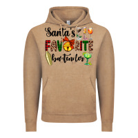 Vintage Coffee santa's favorite bartender Vintage Hoodie - AdoDesignShop