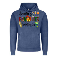 Vintage Denim santa's favorite bartender Vintage Hoodie - AdoDesignShop