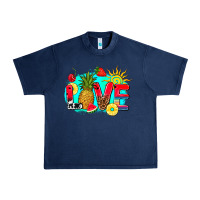 Navy love summer fruit and sun Urban Heavy Tee - AdoDesignShop
