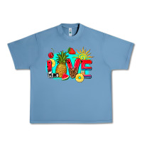 Pebble Blue love summer fruit and sun Urban Heavy Tee - AdoDesignShop